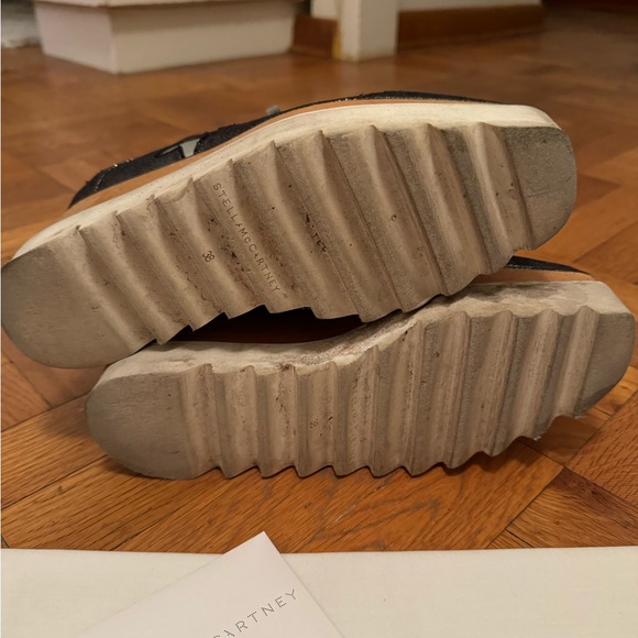 STELLA MCCARTNEY
Elyse Stars Faux-Leather Platform Creeper, Gray - Picture 8 of 8